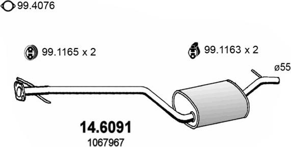 ASSO 14.6091 - Средно гърне vvparts.bg