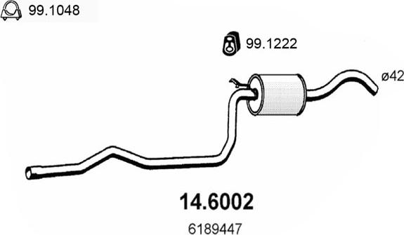 ASSO 14.6002 - Средно гърне vvparts.bg