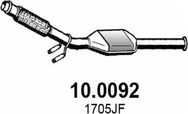 ASSO 10.0092 - Катализатор vvparts.bg