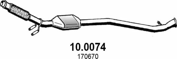 ASSO 10.0074 - Катализатор vvparts.bg