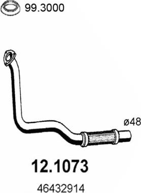 ASSO 12.1073 - Изпускателна тръба vvparts.bg