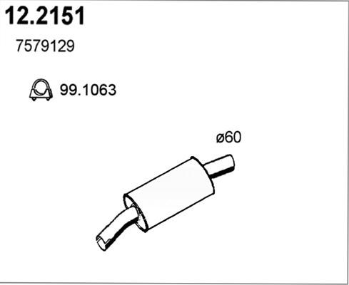 ASSO 12.2151 - Предно гърне vvparts.bg