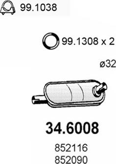 ASSO 34.6008 - Средно гърне vvparts.bg