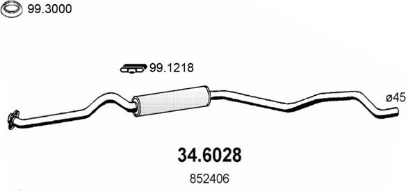 ASSO 34.6028 - Средно гърне vvparts.bg