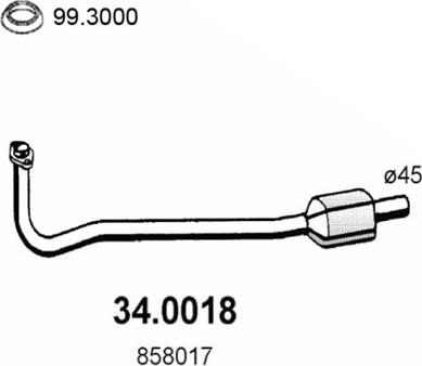 ASSO 34.0018 - Катализатор vvparts.bg