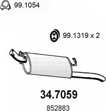 ASSO 34.7059 - Крайно гърне vvparts.bg