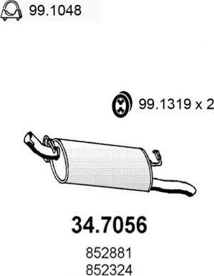 ASSO 34.7056 - Крайно гърне vvparts.bg