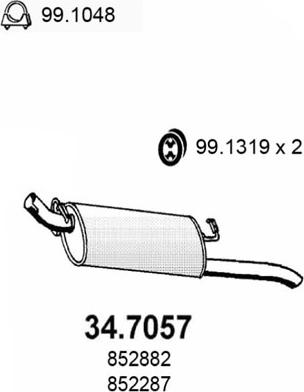 ASSO 34.7057 - Крайно гърне vvparts.bg