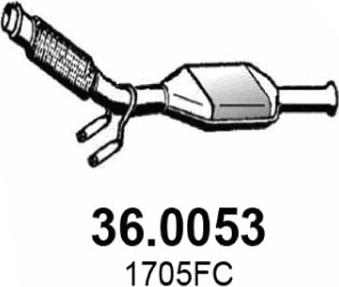 ASSO 36.0053 - Катализатор vvparts.bg