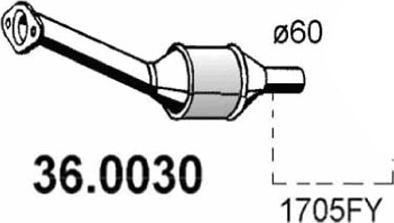 ASSO 36.0030 - Катализатор vvparts.bg