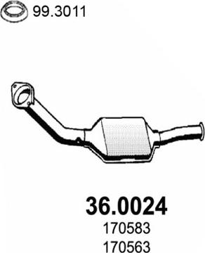 ASSO 36.0024 - Катализатор vvparts.bg