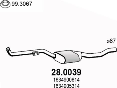 ASSO 28.0039 - Катализатор vvparts.bg