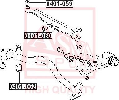 ASVA 0401-059 - Тампон, носач vvparts.bg