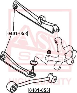 ASVA 0401-053 - Тампон, носач vvparts.bg