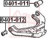 ASVA 0401-011 - Тампон, носач vvparts.bg