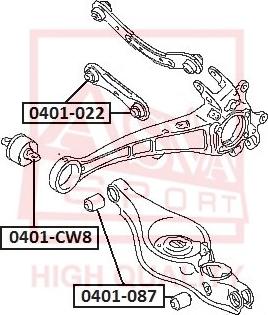 ASVA 0401-087 - Тампон, носач vvparts.bg