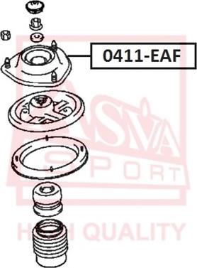 ASVA 0411-EAF - Тампон на макферсън vvparts.bg