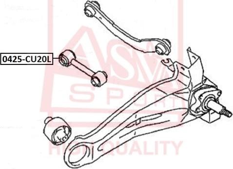 ASVA 0425-CU20L - Носач, окачване на колелата vvparts.bg