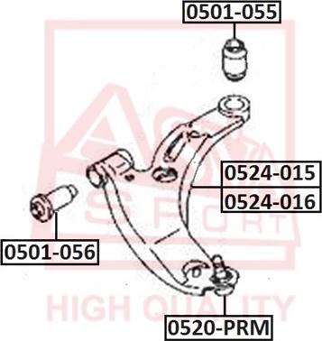 ASVA 0501-055 - Тампон, носач vvparts.bg