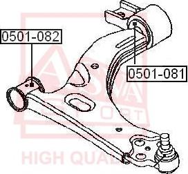 ASVA 0501-081 - Тампон, носач vvparts.bg