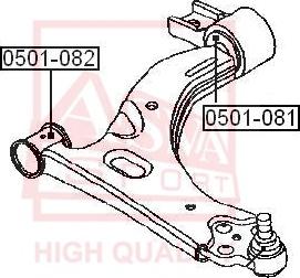 ASVA 0501-082 - Тампон, носач vvparts.bg