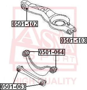 ASVA 0501-103 - Тампон, носач vvparts.bg