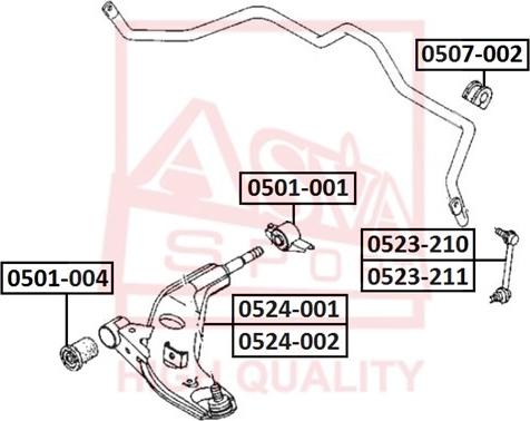 ASVA 0523-210 - Биалета vvparts.bg