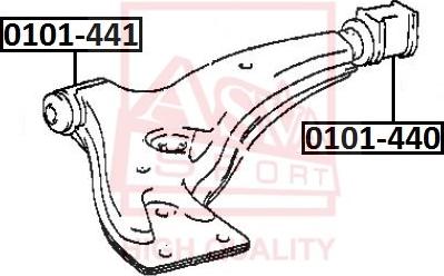 ASVA 0101-440 - Тампон, носач vvparts.bg