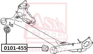 ASVA 0101-455 - Тампон, носач vvparts.bg