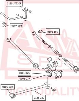 ASVA 0123-ST220R - Биалета vvparts.bg