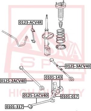 ASVA 0101-017 - Тампон, носач vvparts.bg