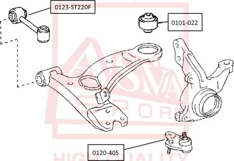 ASVA 0120-405 - Шарнири vvparts.bg