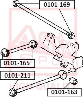 ASVA 0101-165 - Тампон, носач vvparts.bg