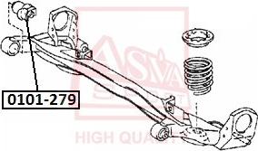 ASVA 0101-279 - Тампон, носач vvparts.bg