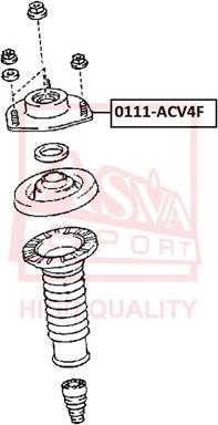 ASVA 0111-ACV4F - Тампон на макферсън vvparts.bg