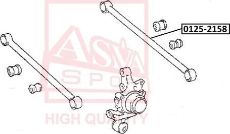 ASVA 0125-215B - Носач, окачване на колелата vvparts.bg