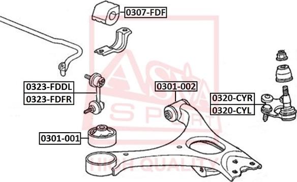 ASVA 0323-FDFR - Биалета vvparts.bg