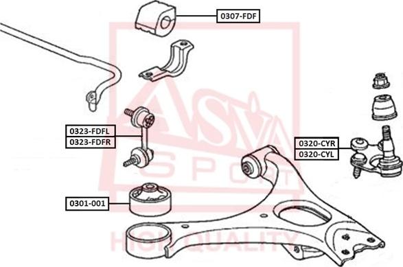 ASVA 0323-FDFL - Биалета vvparts.bg