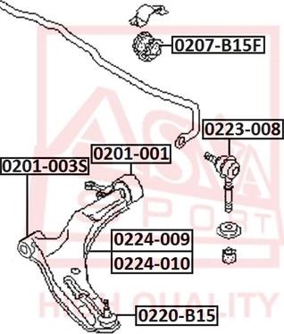 ASVA 0223-008 - Биалета vvparts.bg