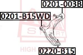 ASVA 0220-B15 - Шарнири vvparts.bg