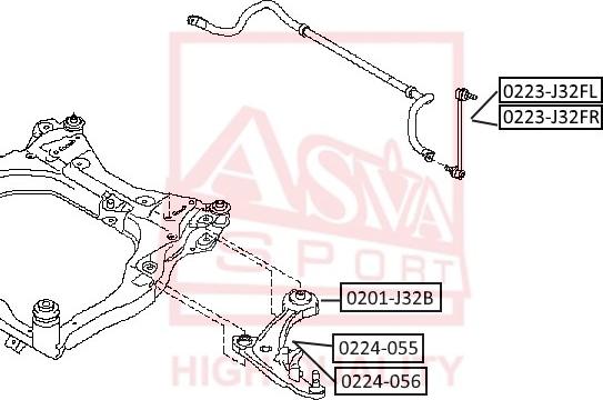 ASVA 0223-J32FR - Биалета vvparts.bg