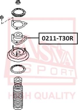 ASVA 0211-T30R - Тампон на макферсън vvparts.bg