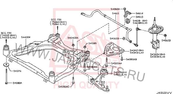 ASVA 0224-055 - Носач, окачване на колелата vvparts.bg