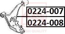 ASVA 0224-008 - Носач, окачване на колелата vvparts.bg