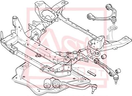 ASVA 1924-005 - Носач, окачване на колелата vvparts.bg