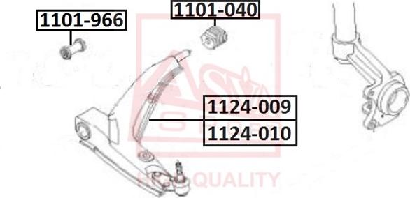 ASVA 1101-966 - Тампон, носач vvparts.bg