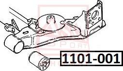 ASVA 1101-001 - Тампон, носач vvparts.bg