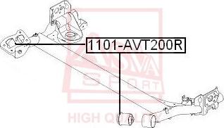 ASVA 1101-AVT200R - Тампон, носач vvparts.bg