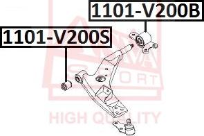 ASVA 1101-V200S - Тампон, носач vvparts.bg