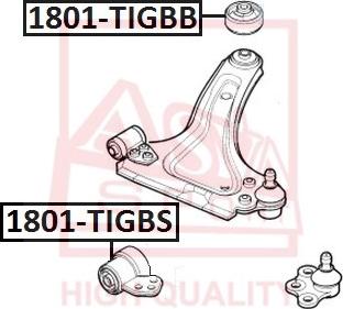 ASVA 1801-TIGBS - Тампон, носач vvparts.bg